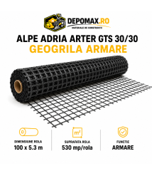 Alpe Adria Arter GTS 30/30 Geogrila de armare 5,3 x 100 m, 530 mp/rola